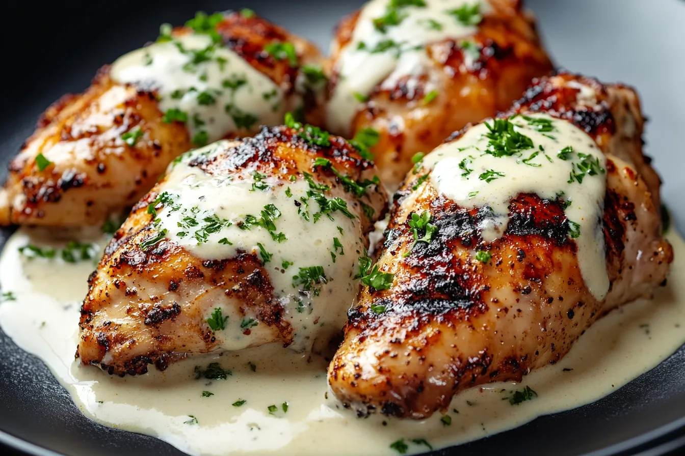 Cajun Grilled Chicken with Alabama White Sauce