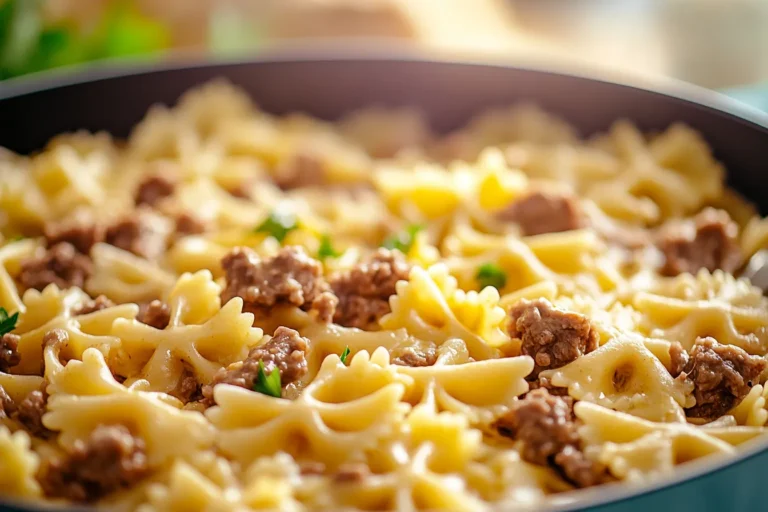 Beef Bowtie Pasta