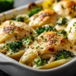 Chicken Broccoli Alfredo Stuffed Shells