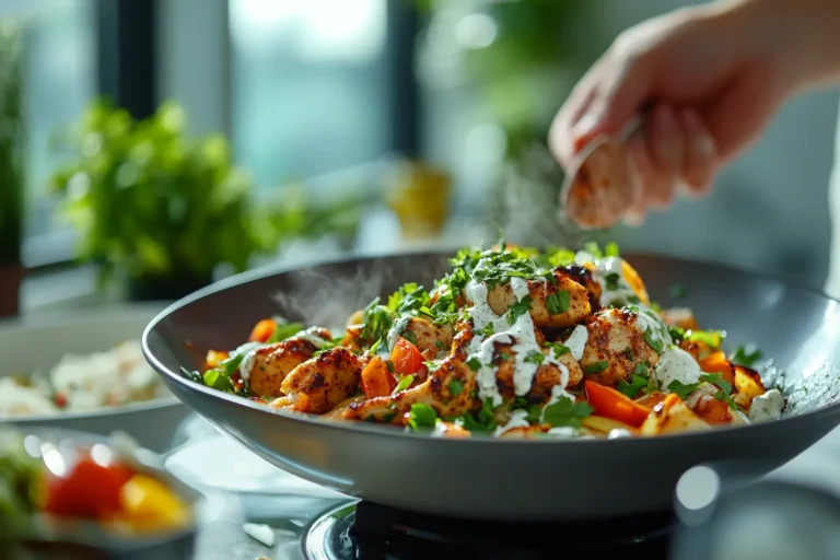 Chicken Shawarma with Creamy Garlic Sauce