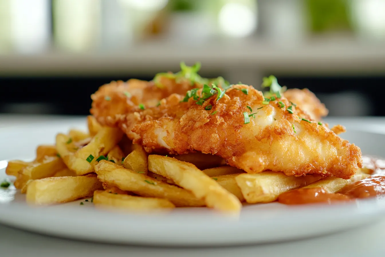 Crispy Fish and Chips