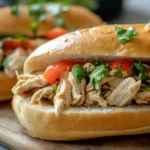 Crockpot Ranch Chicken Sandwiches