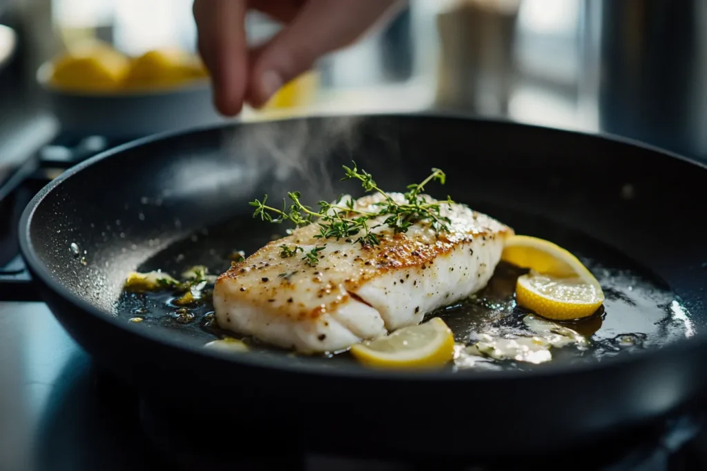 Pan Fried Fish with Lemon Butter Sauce