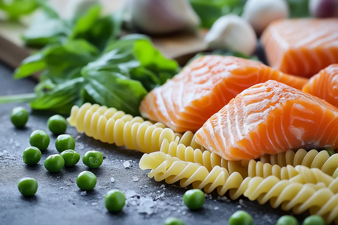 Pasta with Salmon and Peas