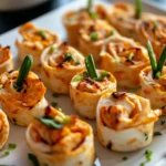 Spicy Buffalo Chicken Pinwheels