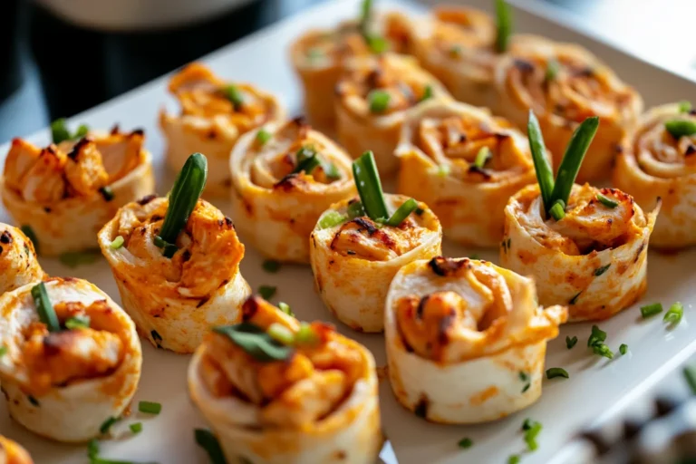 Spicy Buffalo Chicken Pinwheels