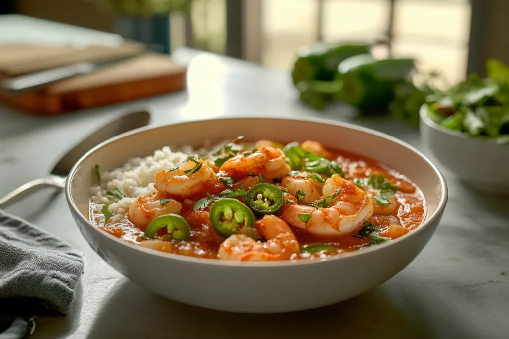 Spicy Jalapeno Shrimp Soup