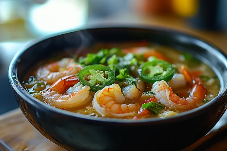 Zesty Shrimp and Jalapeno Coconut Soup