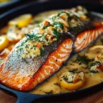 50 Garlic Clove Stuffed Salmon