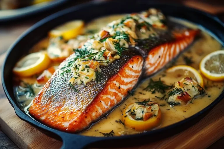 50 Garlic Clove Stuffed Salmon