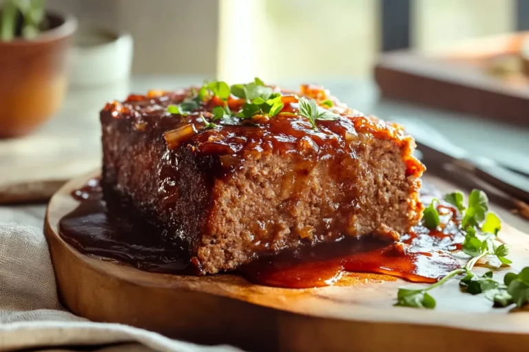 Air Fryer Meatloaf with Brown Sugar Glaze