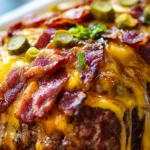 BBQ bacon cheeseburger meatloaf