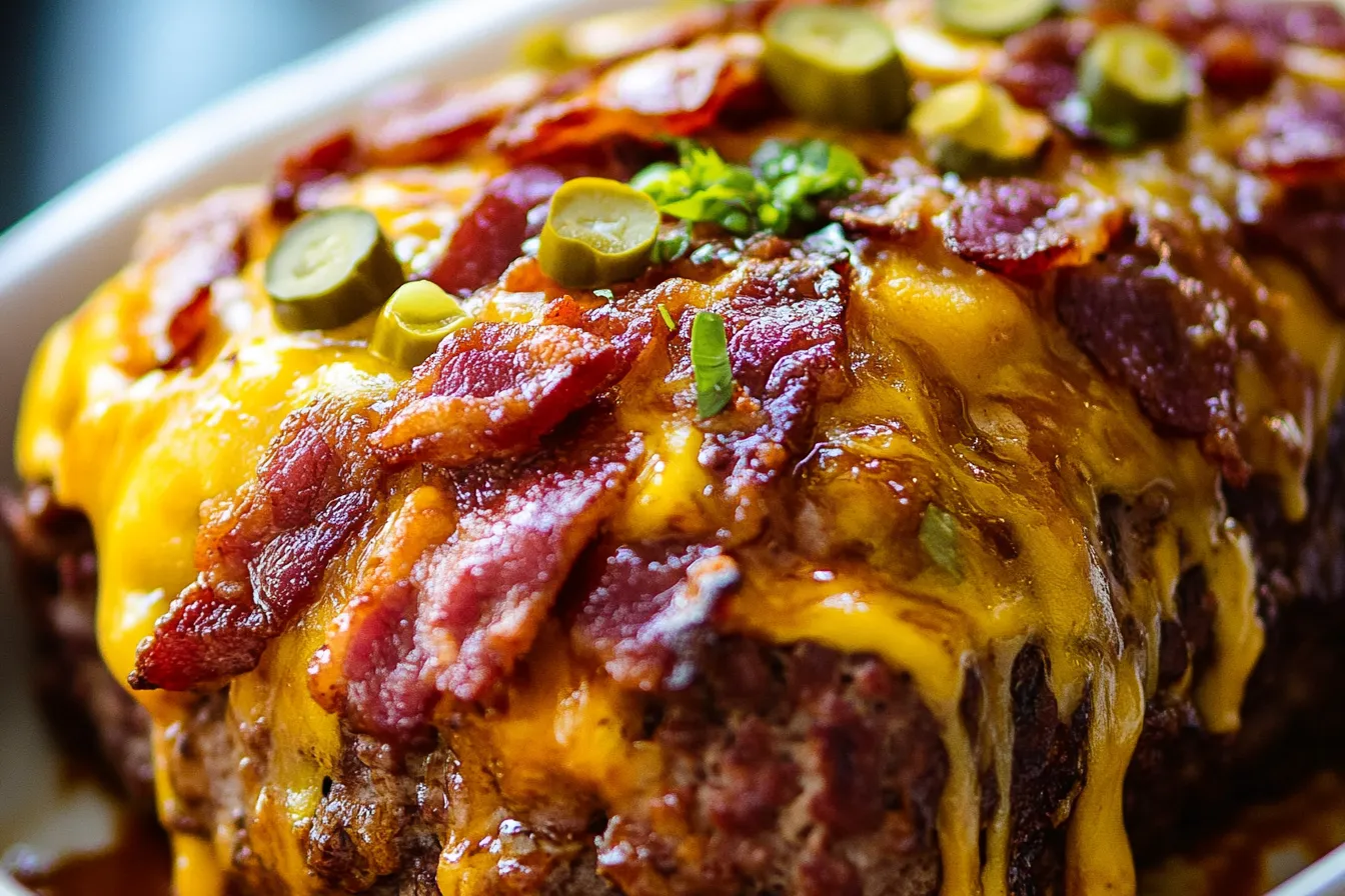 BBQ bacon cheeseburger meatloaf