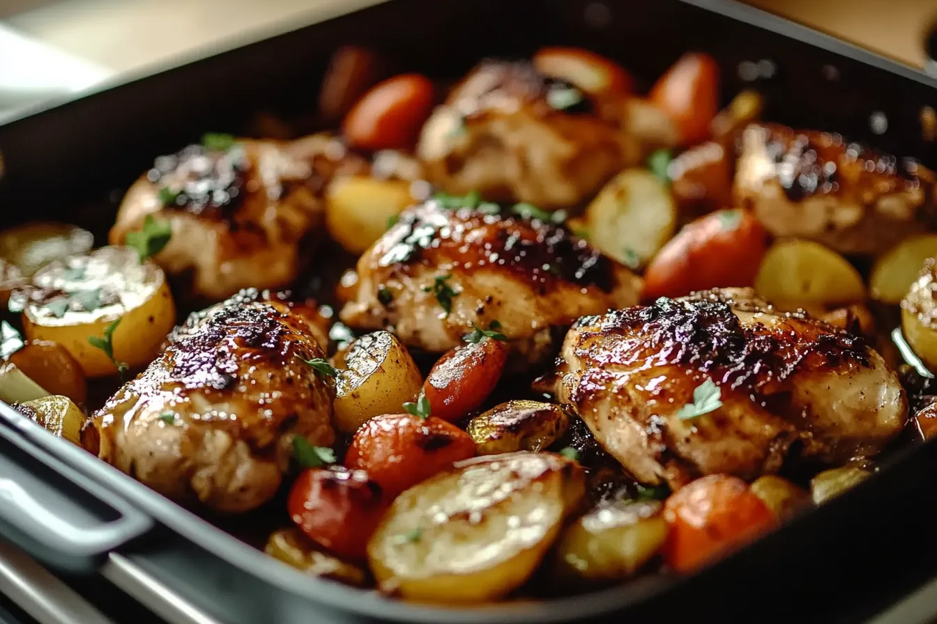 Balsamic Glazed Chicken and Veggies