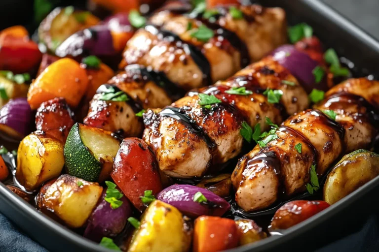 Balsamic Glazed Chicken and Veggies 35 Mins