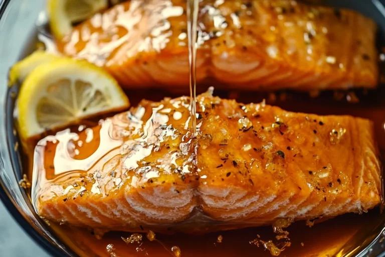 Birch syrup glazed salmon
