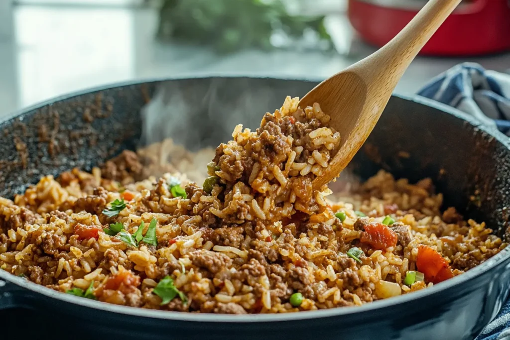Dirty Rice with Ground Beef