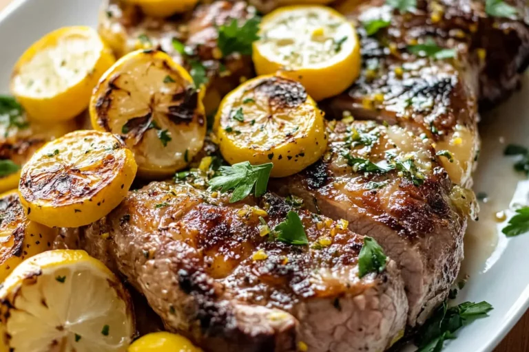 Greek Lemon Garlic Lamb Roast