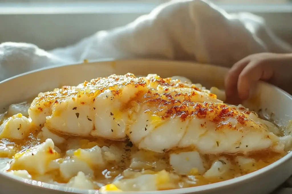 Lemon Butter Baked Cod