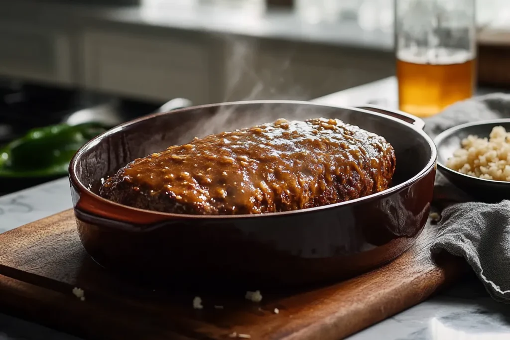 Maple Dijon Glazed Meatloaf