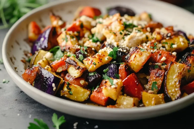 Maple tahini roast vegetables