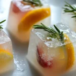 Rosemary citrus ice cubes