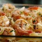 Shrimp Scampi Pasta Bake