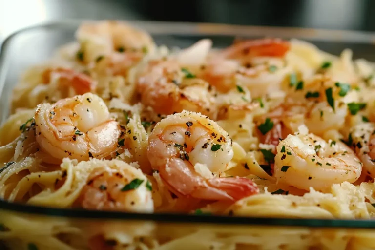 Shrimp Scampi Pasta Bake