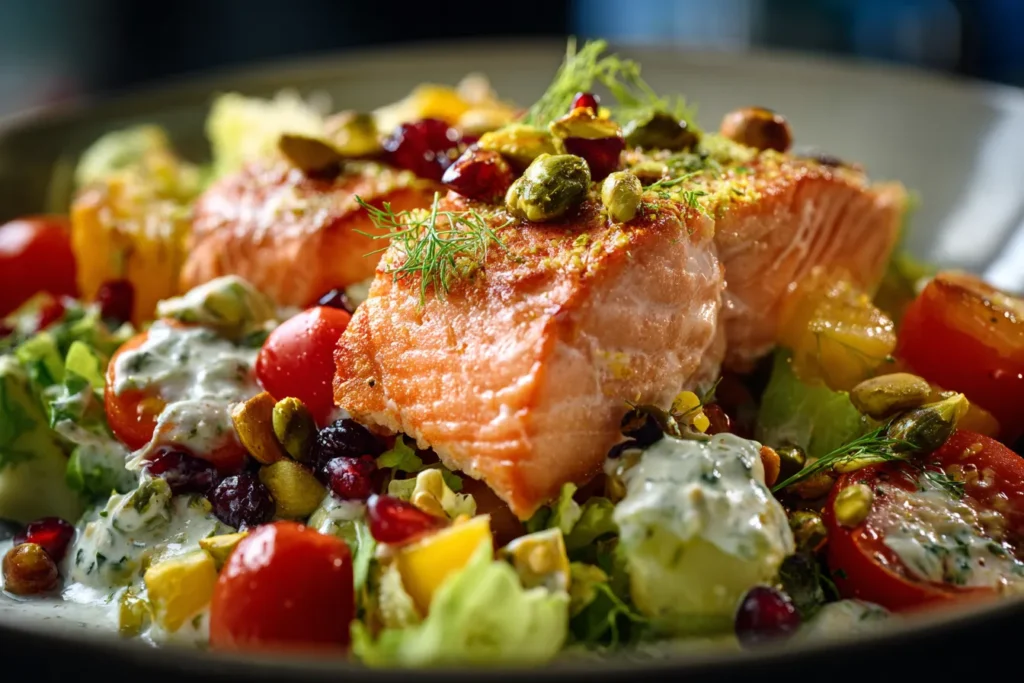 pistachio salmon salad