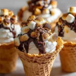 S’Mores Cones are the Ultimate Campfire Dessert Delight!