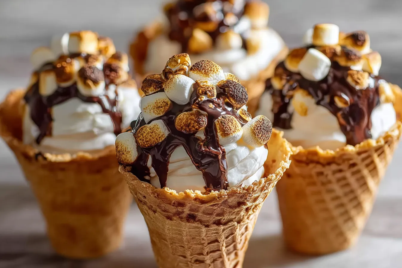 S’Mores Cones are the Ultimate Campfire Dessert Delight!