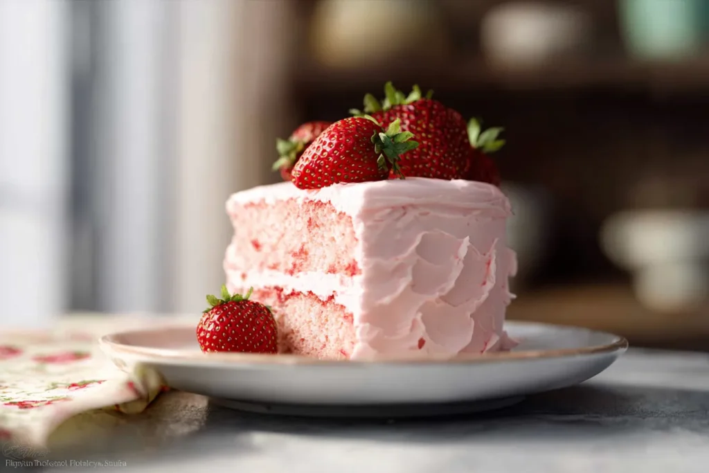 Homemade Strawberry Cake