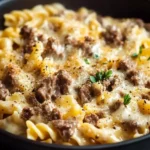 Creamy Slow Cooker Beef Pasta