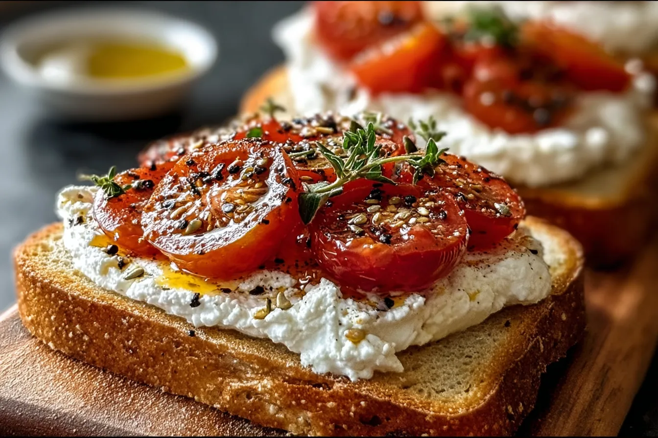 Ricotta and Tomato Sourdough Toast