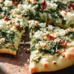 Pesto Spinach Flatbread Pizza