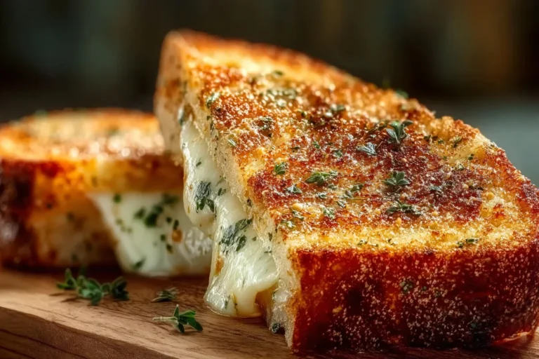 Garlic Bread Grilled Cheese